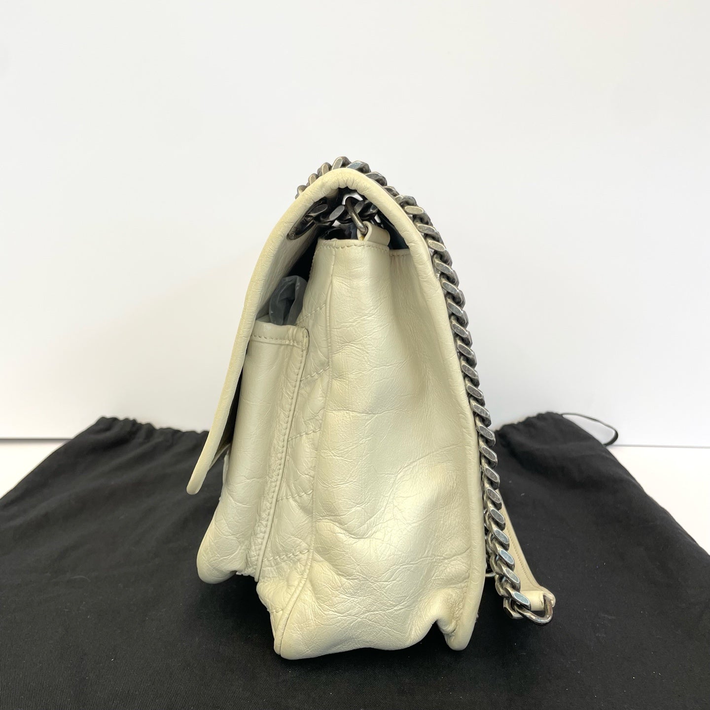 Saint Laurent - Niki - Leather - Beige - (medium)