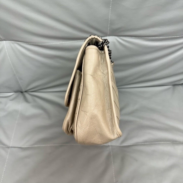 Saint Laurent - Niki - Leather - Beige - (medium)