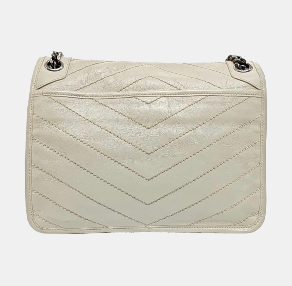 Saint Laurent - Niki - Leather - Beige - (medium)