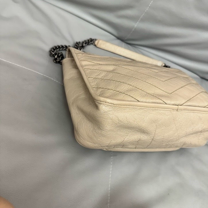 Saint Laurent - Niki - Leather - Beige - (medium)