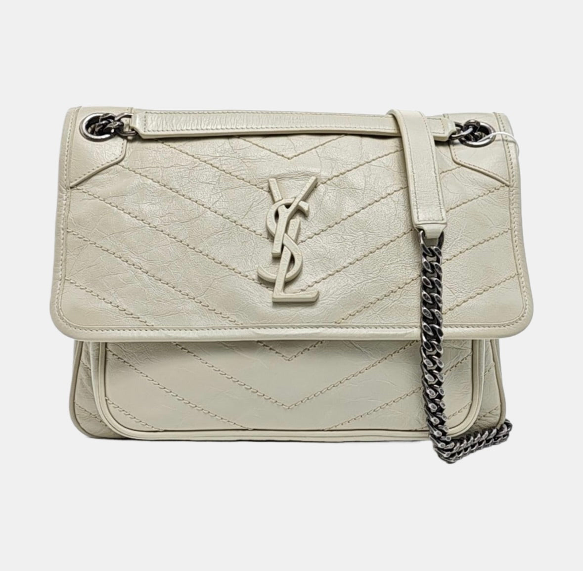Saint Laurent - Niki - Leather - Beige - (medium)