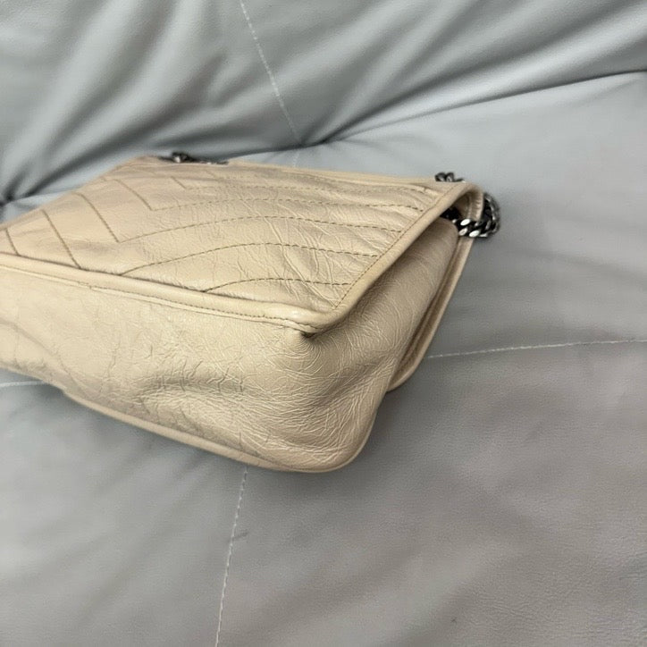 Saint Laurent - Niki - Leather - Beige - (medium)