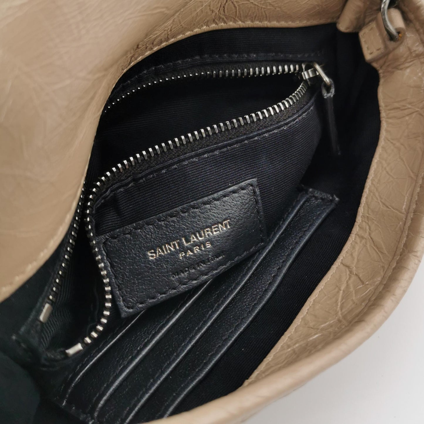 Saint Laurent - Niki - Leather - Beige - (mini)