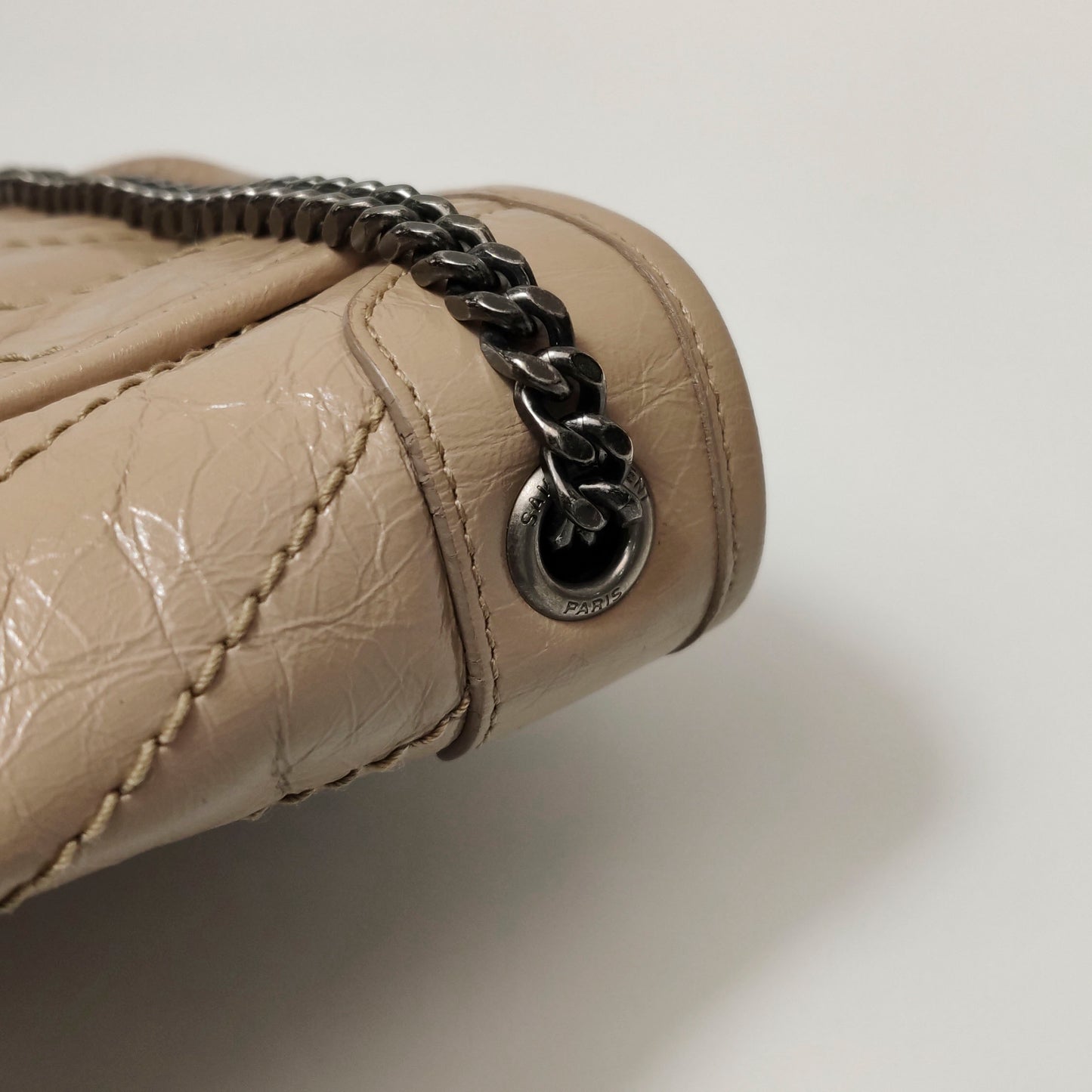 Saint Laurent - Niki - Leather - Beige - (mini)