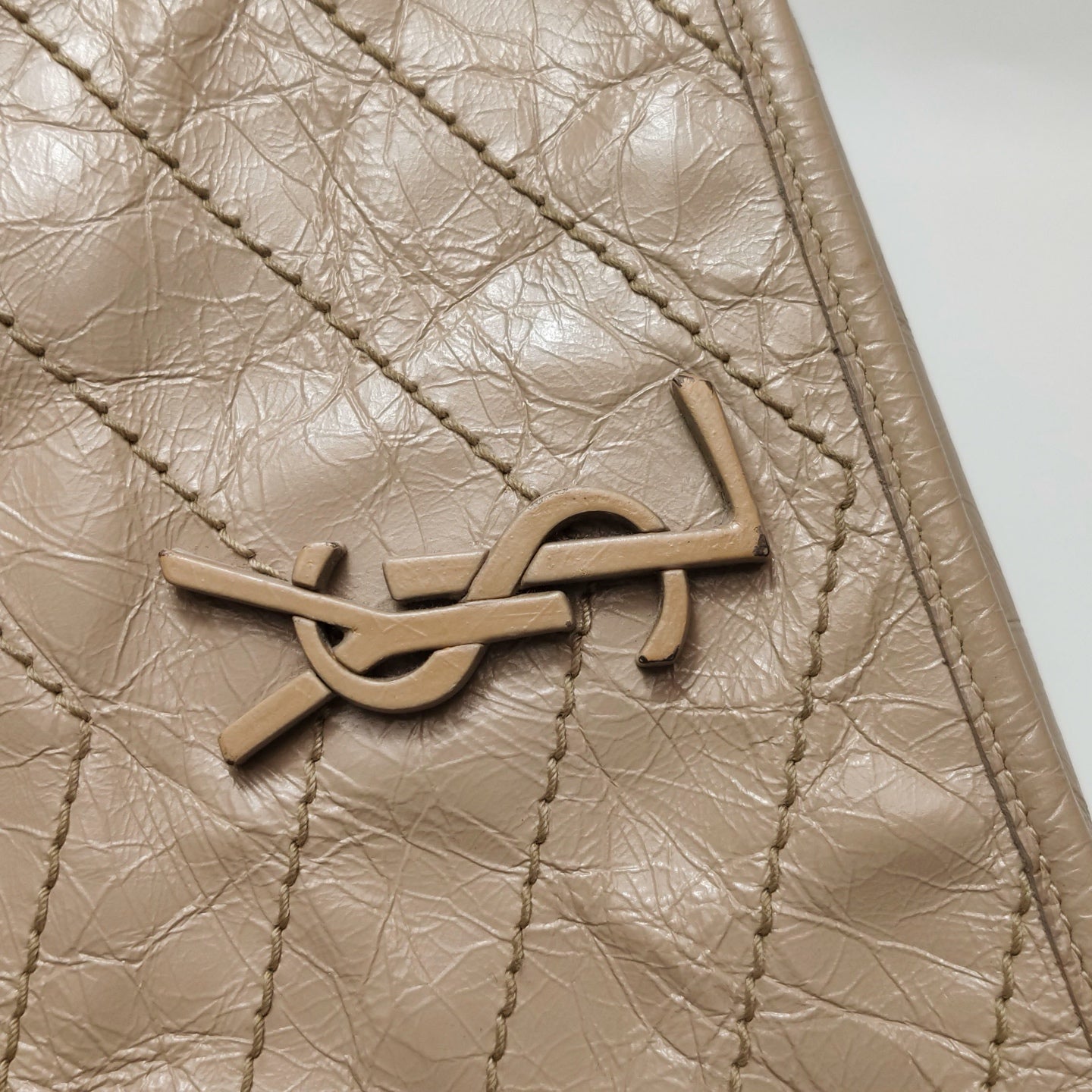 Saint Laurent - Niki - Leather - Beige - (mini)