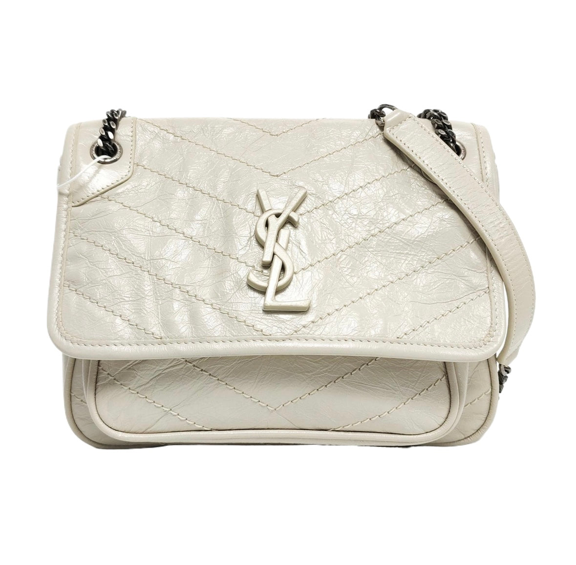 Saint Laurent - Niki - Leather - Beige - (Small)