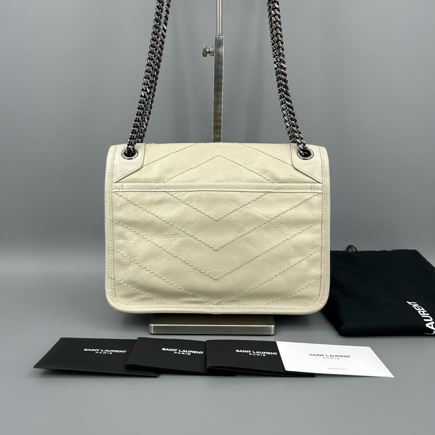 Saint Laurent - Niki - Leather - Beige - (small)