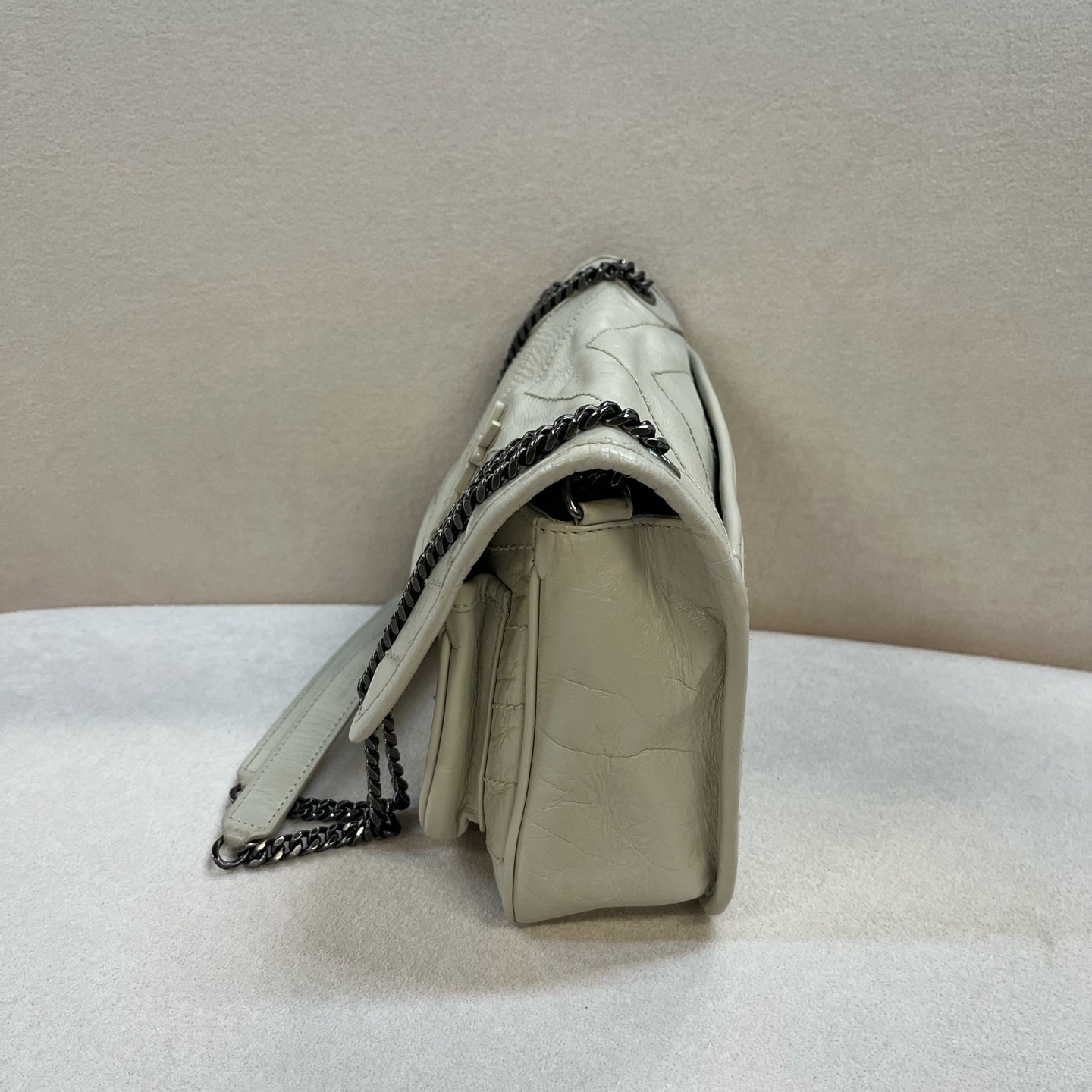 Saint Laurent - Niki - Leather - Beige - (small)
