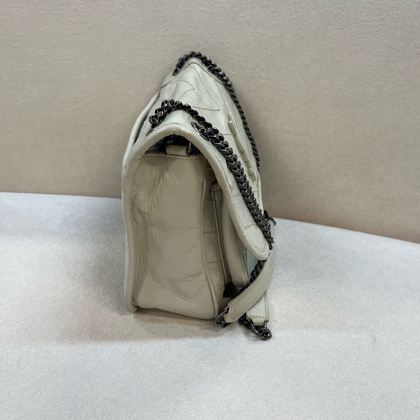 Saint Laurent - Niki - Leather - Beige - (small)