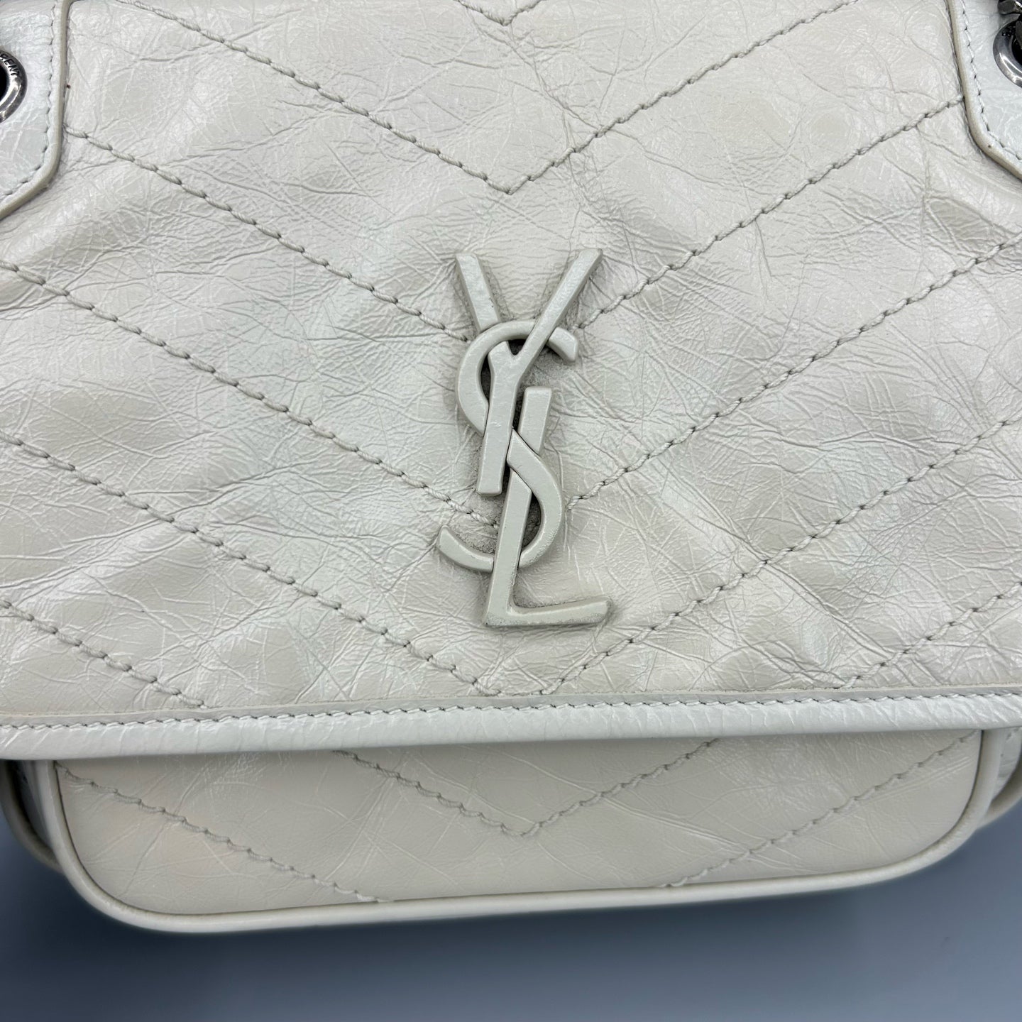 Saint Laurent - Niki - Leather - Beige - (small)