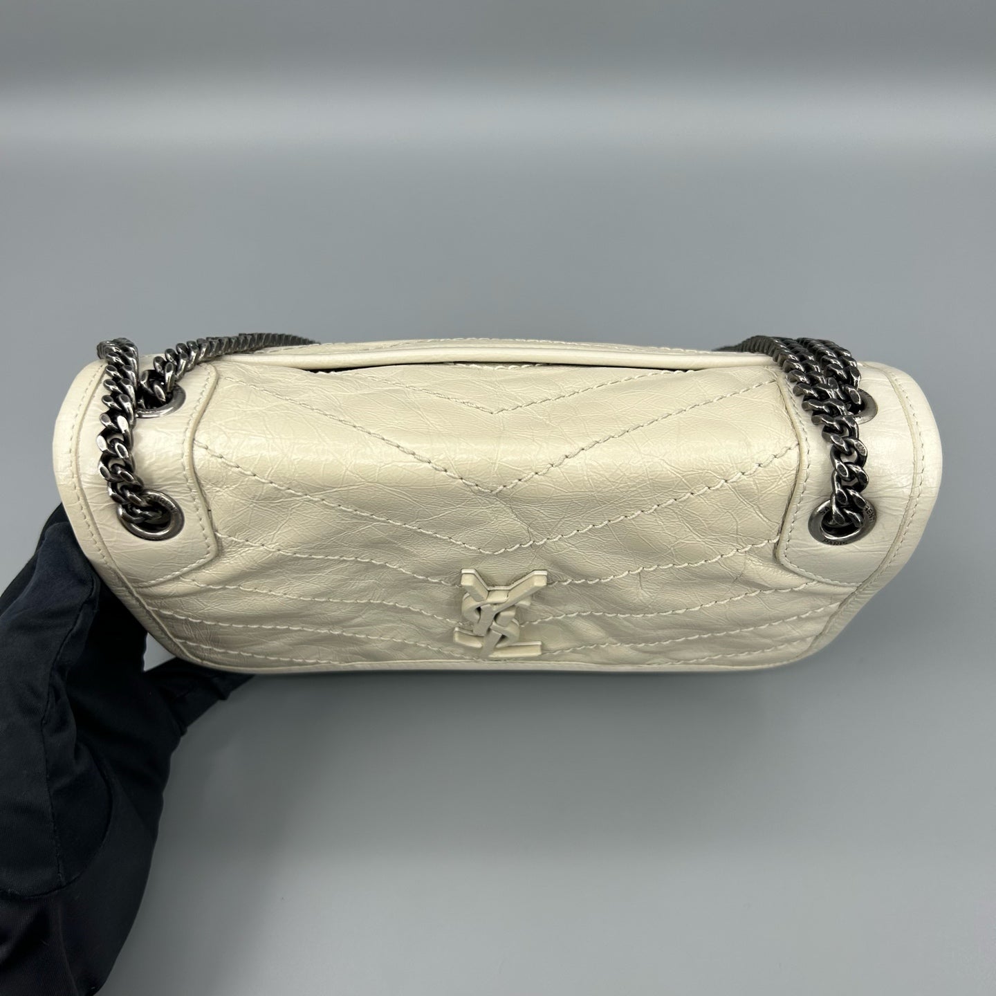 Saint Laurent - Niki - Leather - Beige - (small)