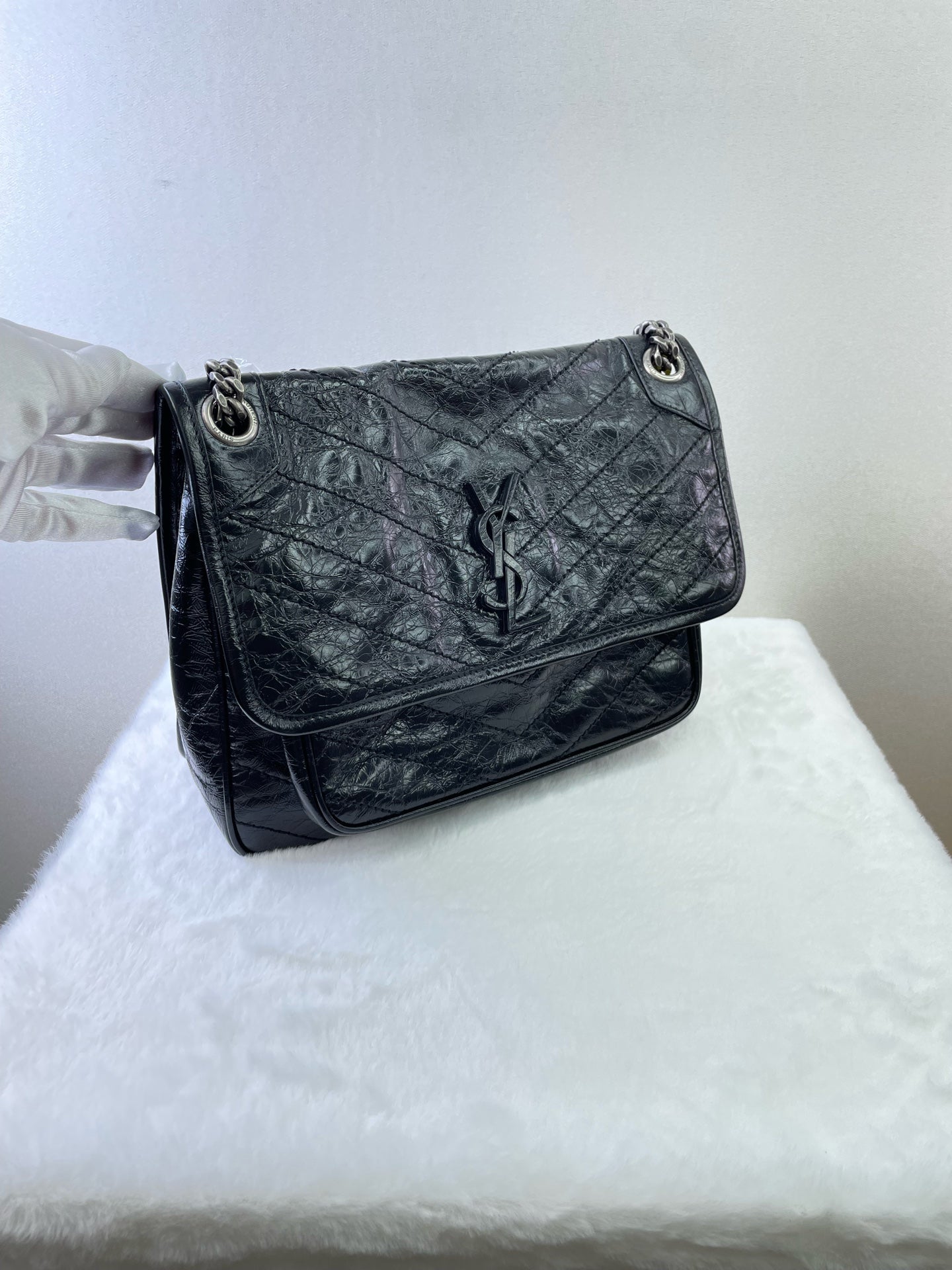 Saint Laurent - Niki - Leather - Black