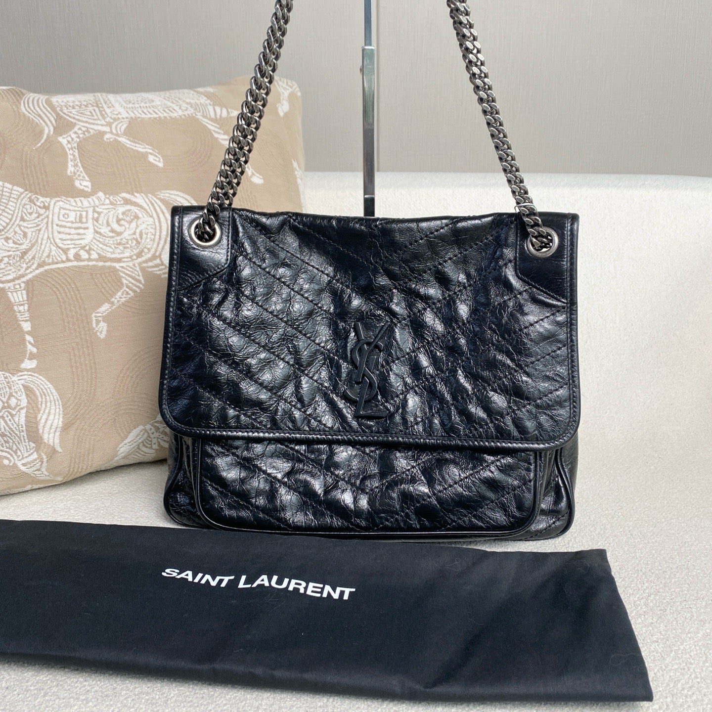 Saint Laurent - Niki - Leather - Black - (Large)