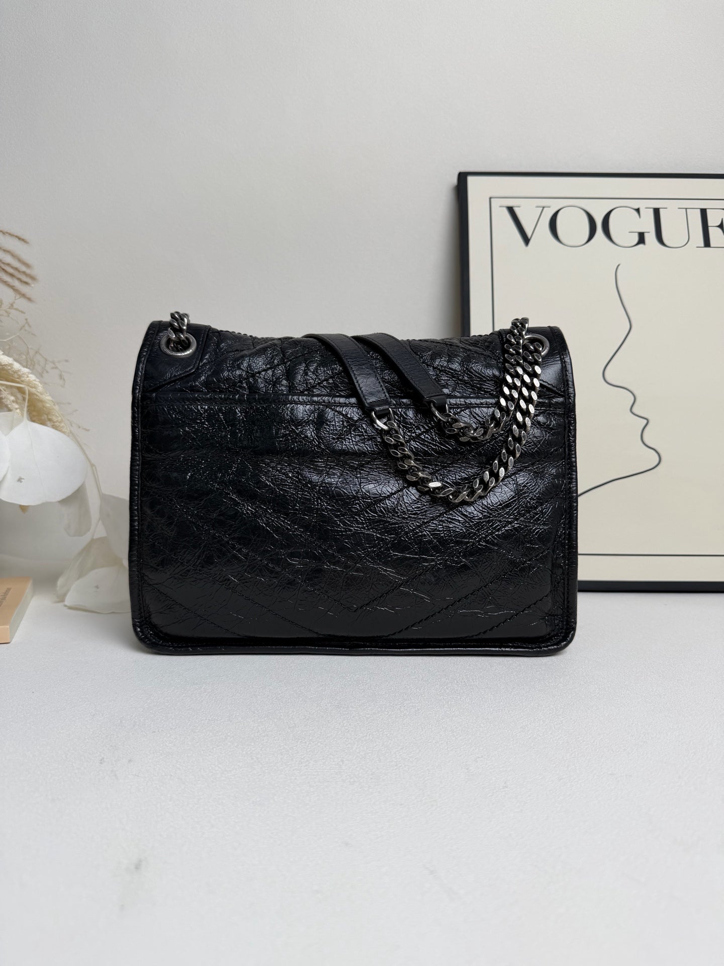 Saint Laurent - Niki - Leather - Black - (large)