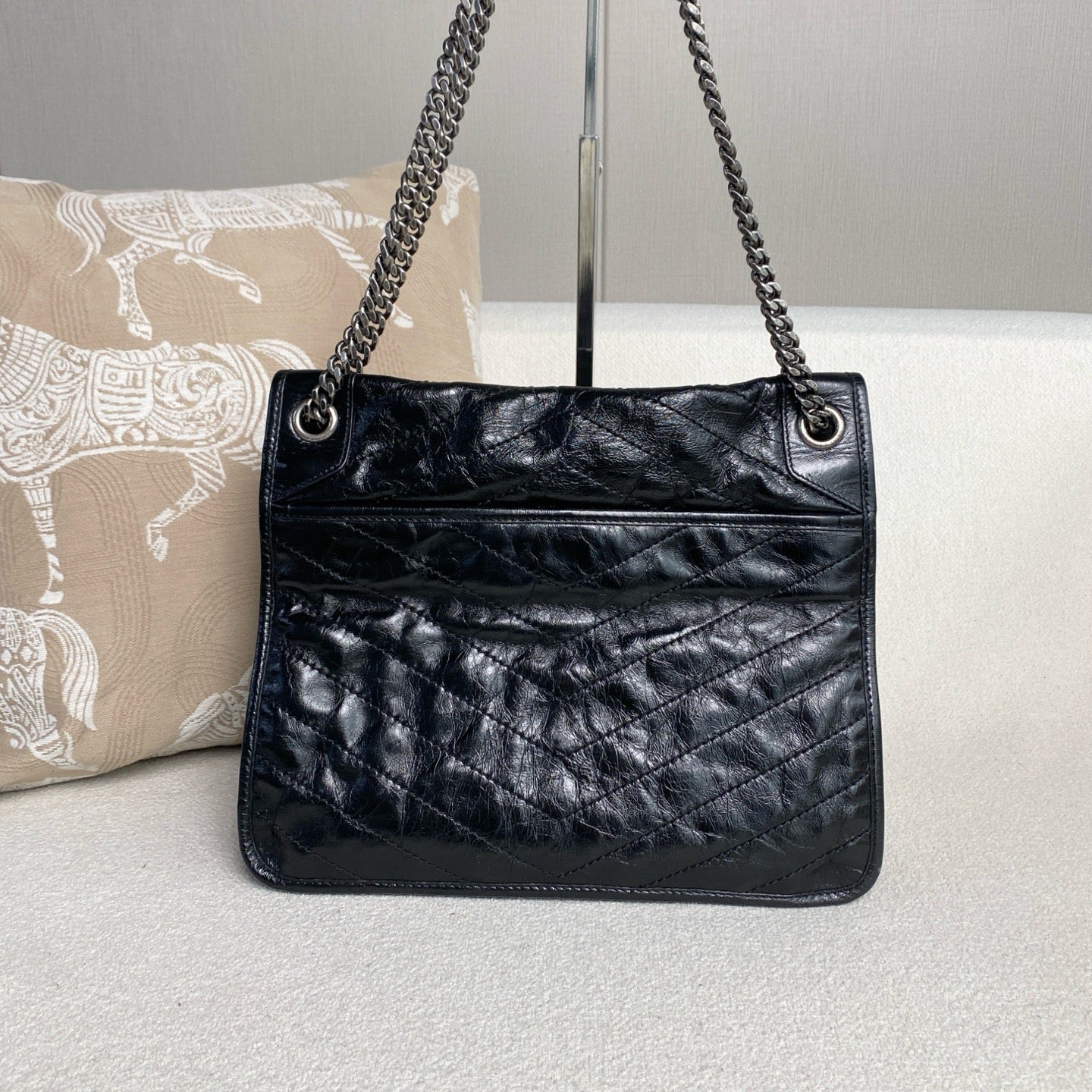 Saint Laurent - Niki - Leather - Black - (Large)