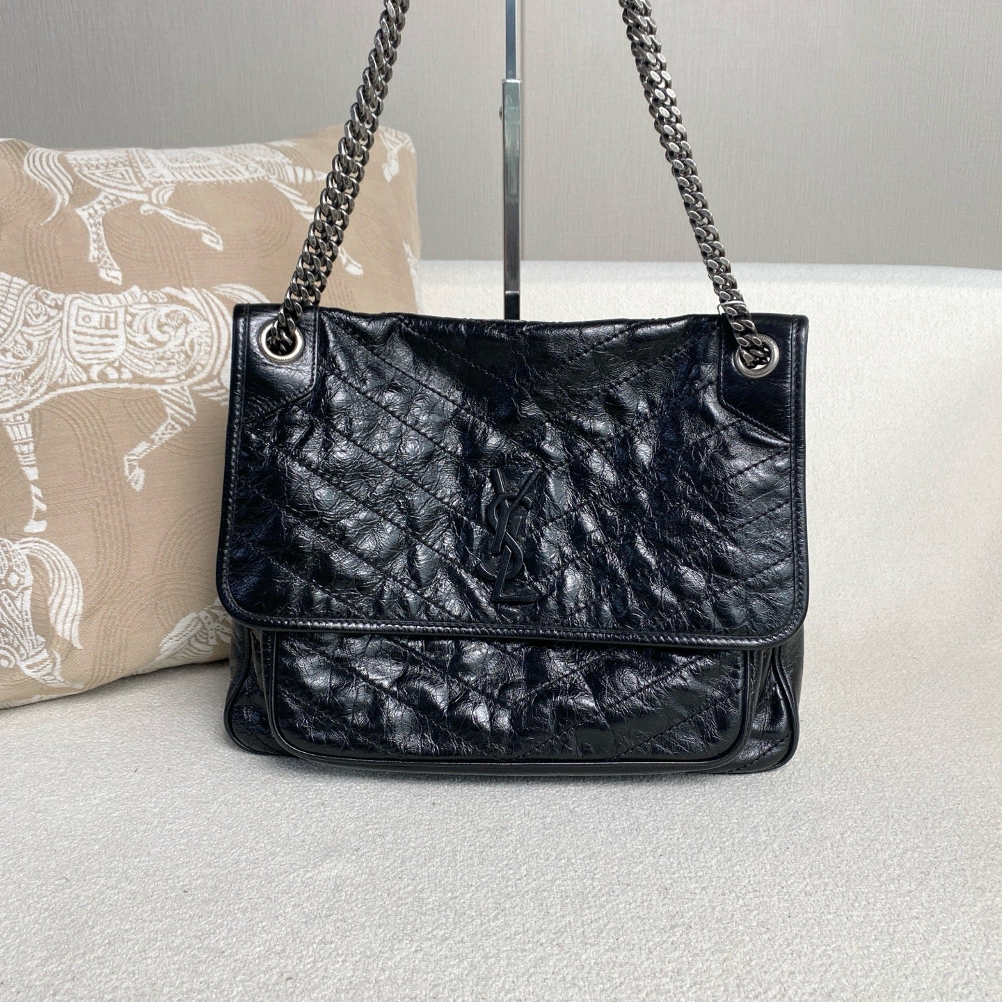 Saint Laurent - Niki - Leather - Black - (Large)