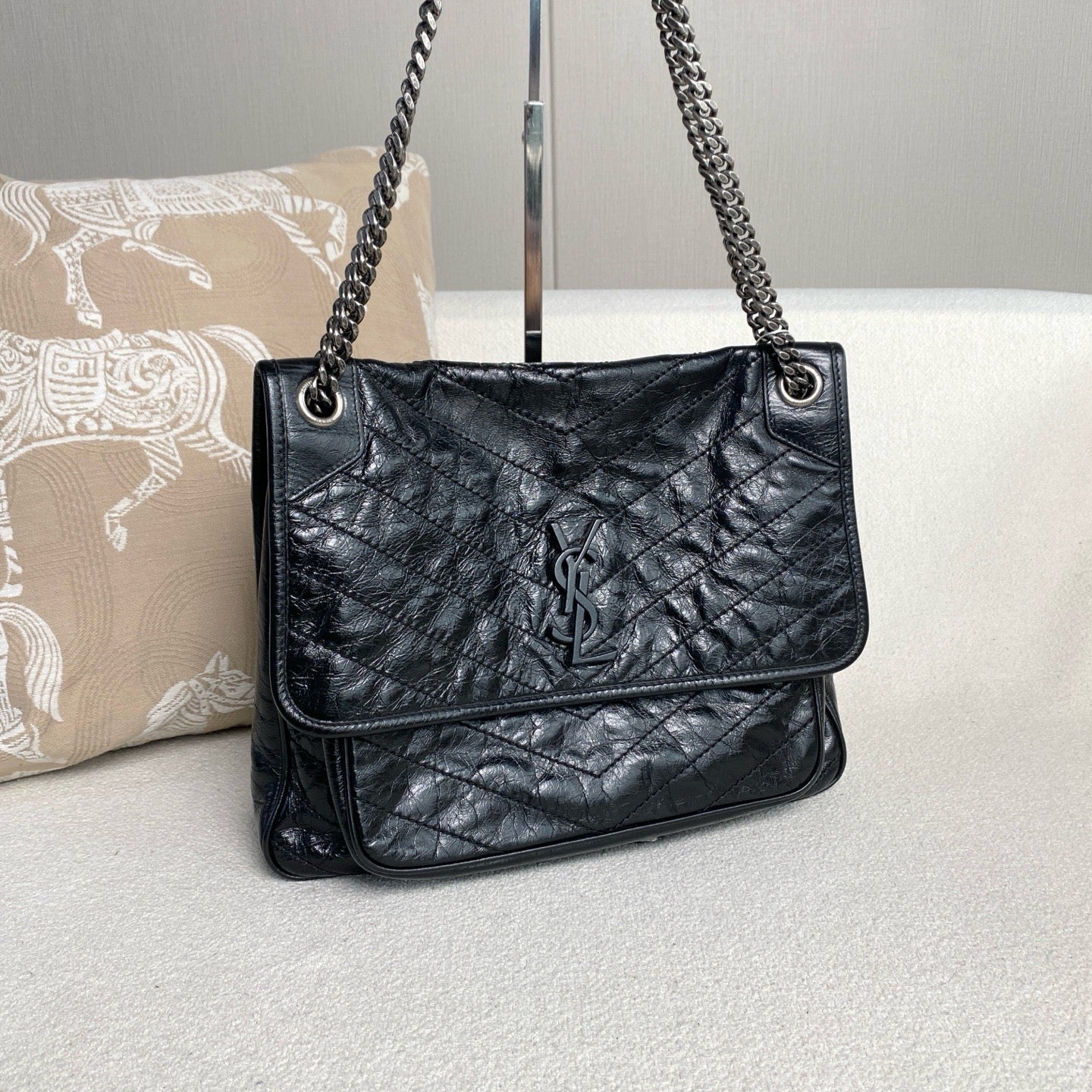 Saint Laurent - Niki - Leather - Black - (Large)