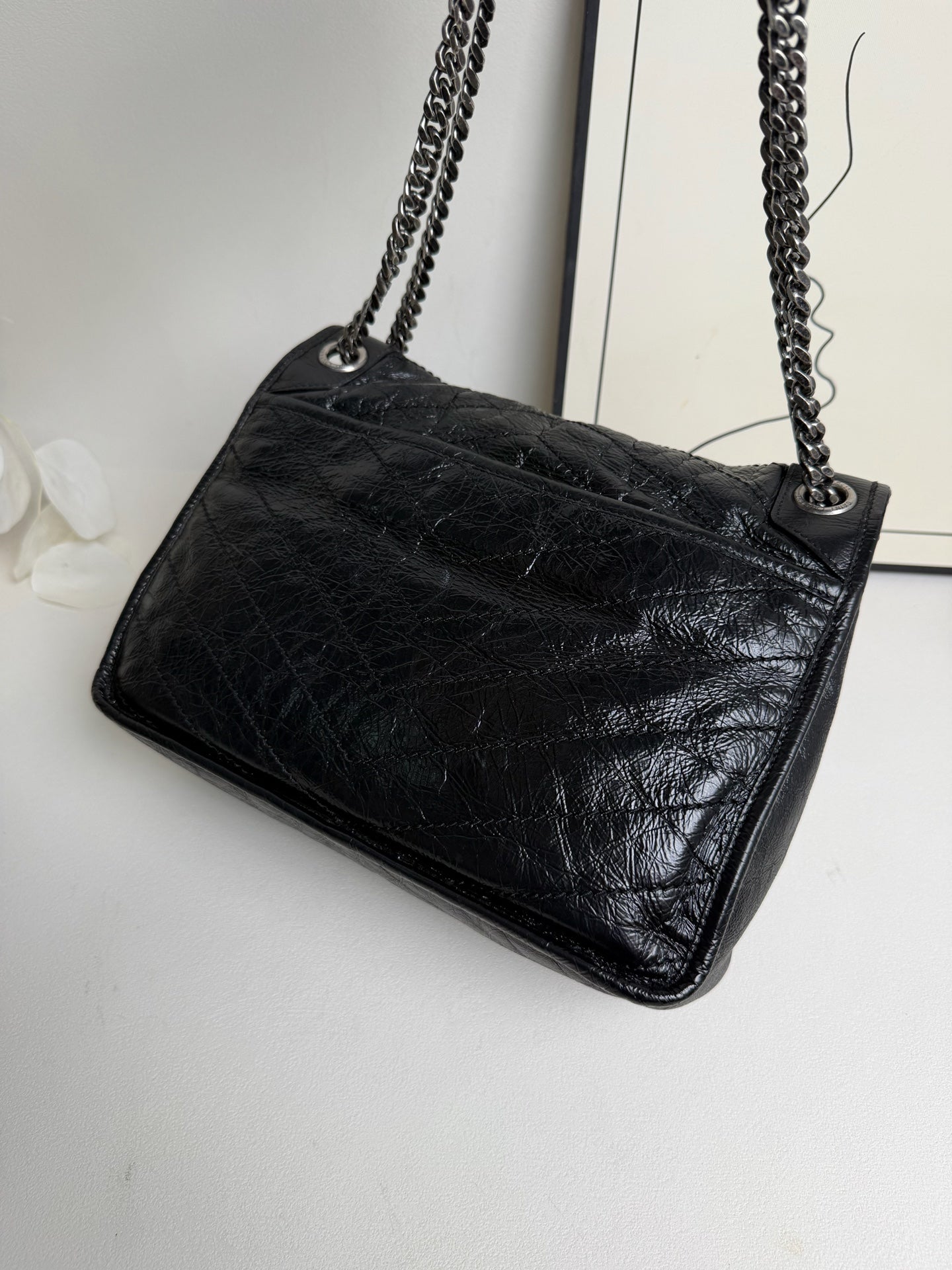 Saint Laurent - Niki - Leather - Black - (large)