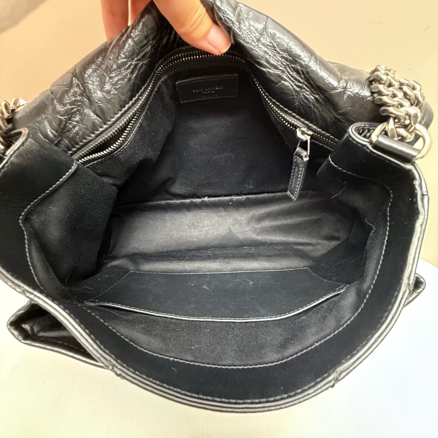 Saint Laurent - Niki - Leather - Black - (large)