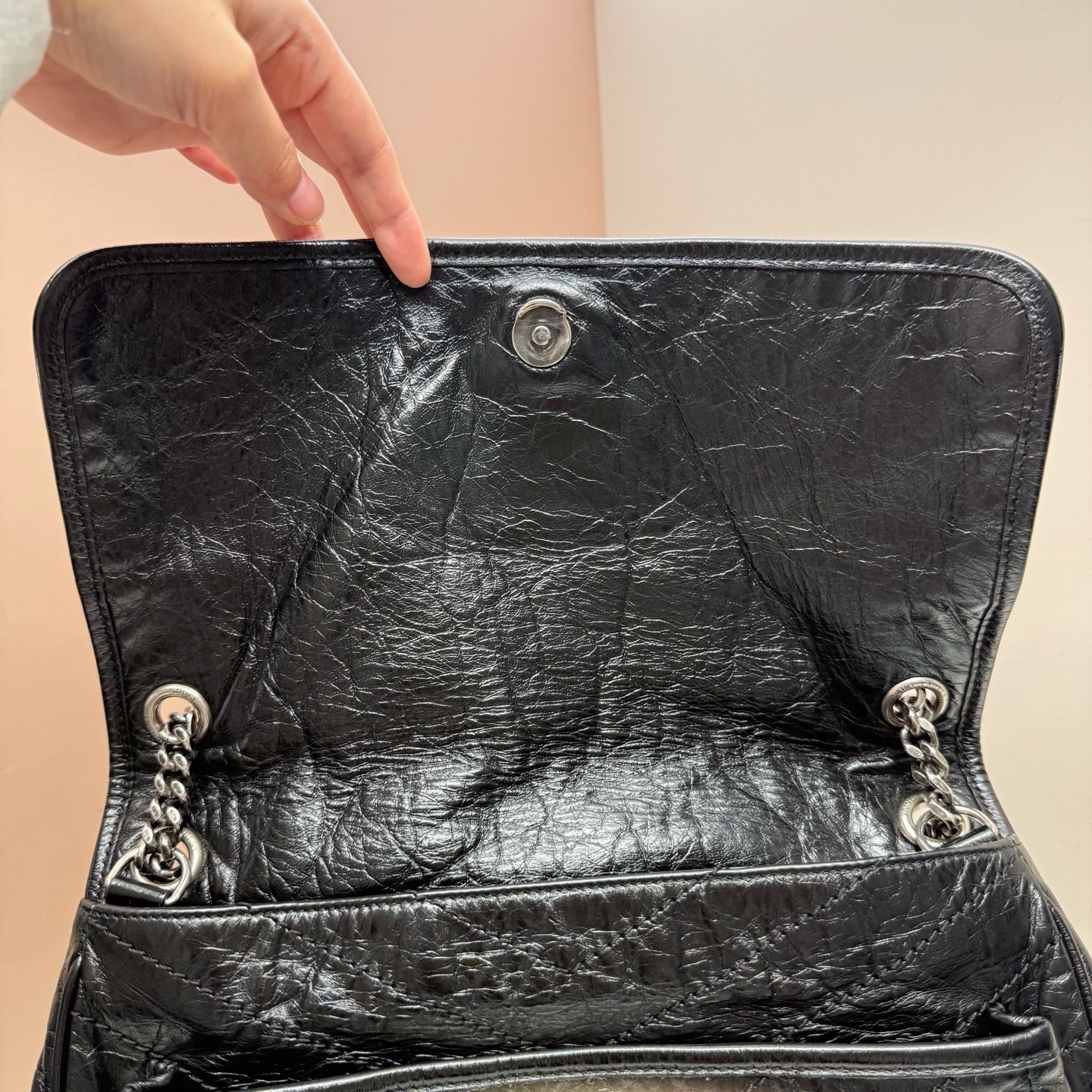 Saint Laurent - Niki - Leather - Black - (large)