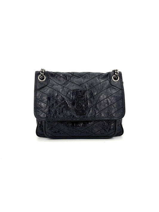 Saint Laurent - Niki - Leather - Black - (Medium)