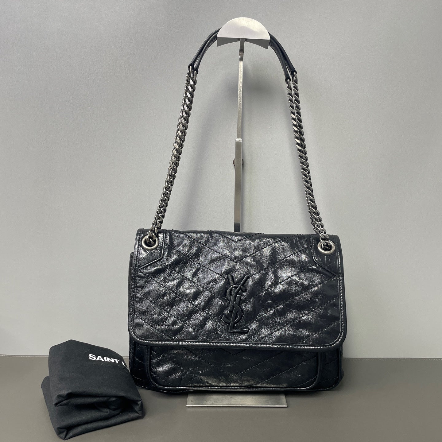 Saint Laurent - Niki - Leather - Black - (Medium)