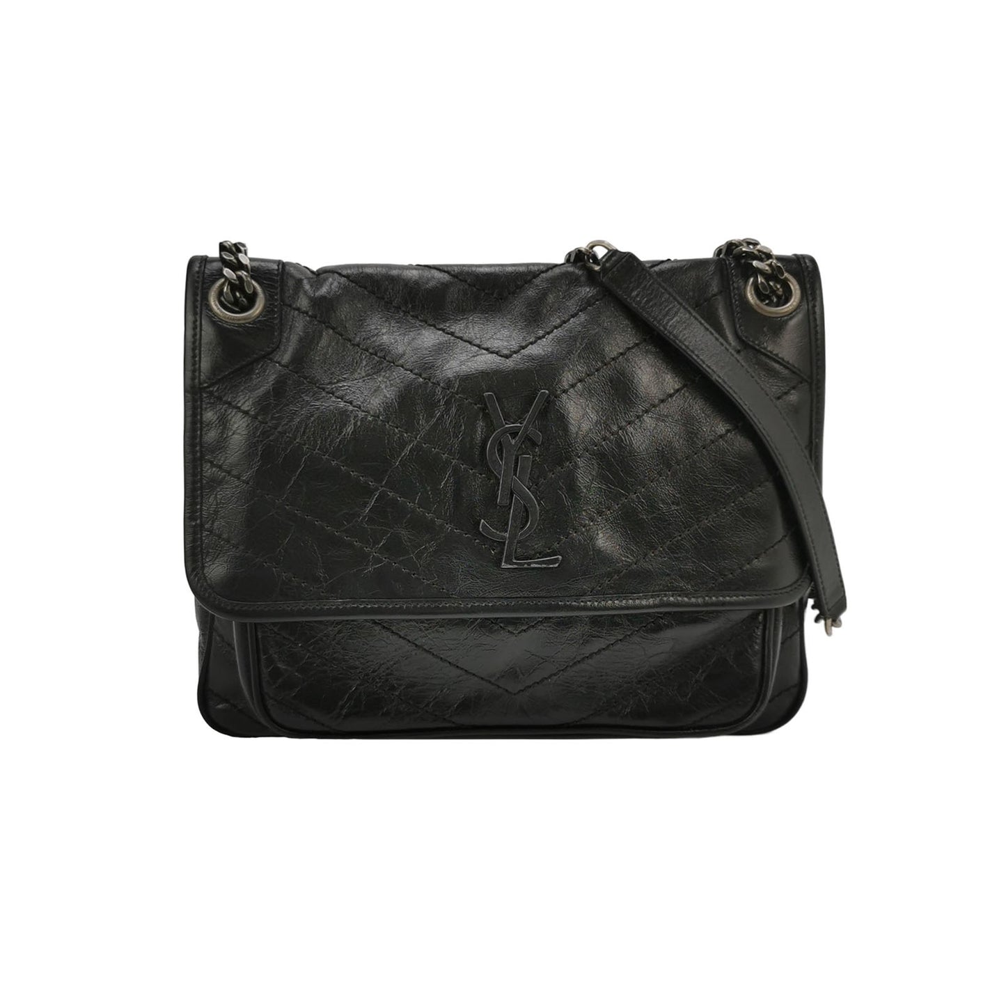 Saint Laurent - Niki - Leather - Black - (medium)