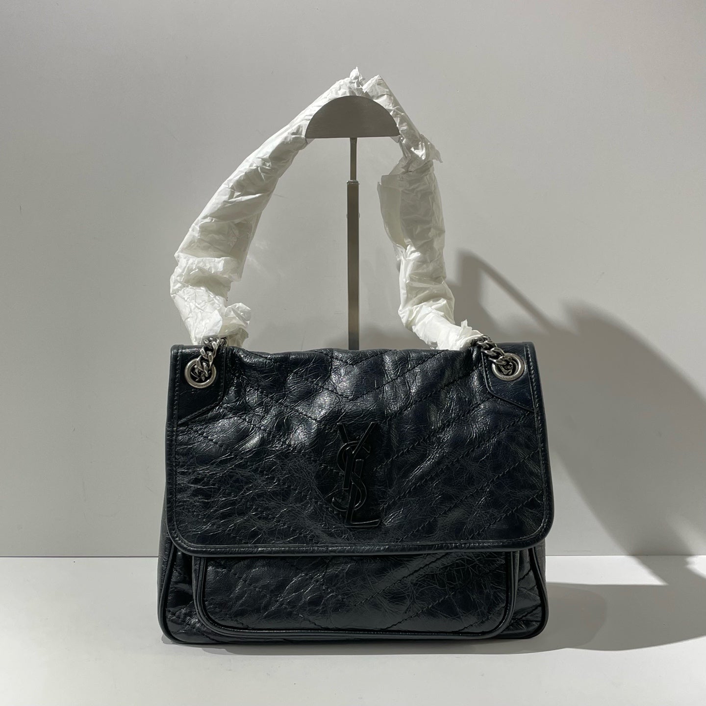 Saint Laurent - Niki - Leather - Black - (Medium)