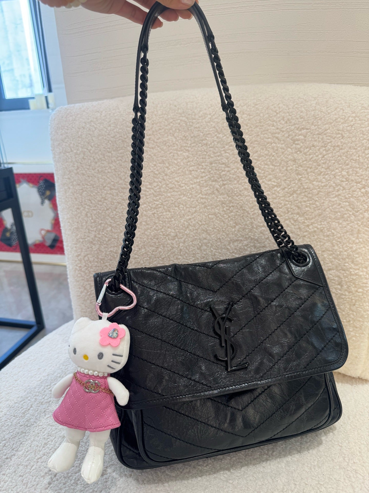 Saint Laurent - Niki - Leather - Black - (Medium)