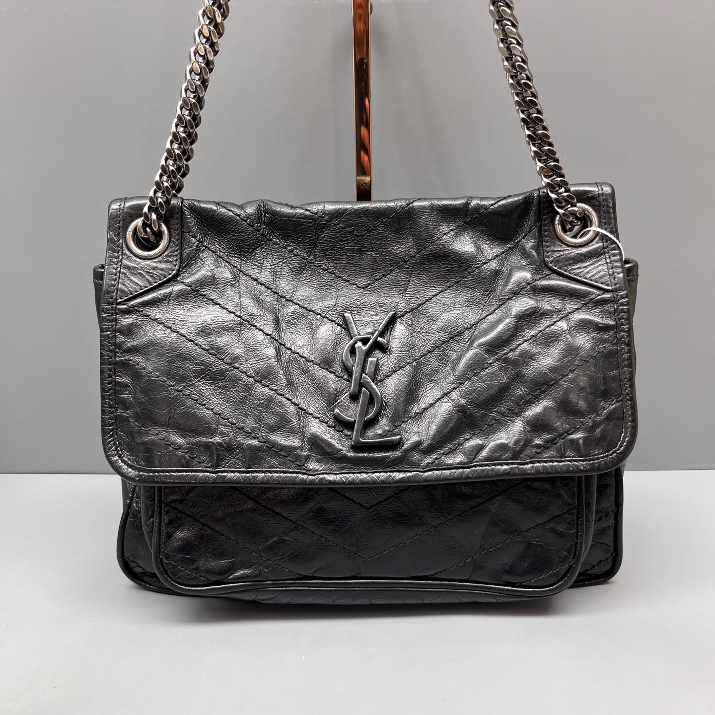 Saint Laurent - Niki - Leather - Black - (Medium)