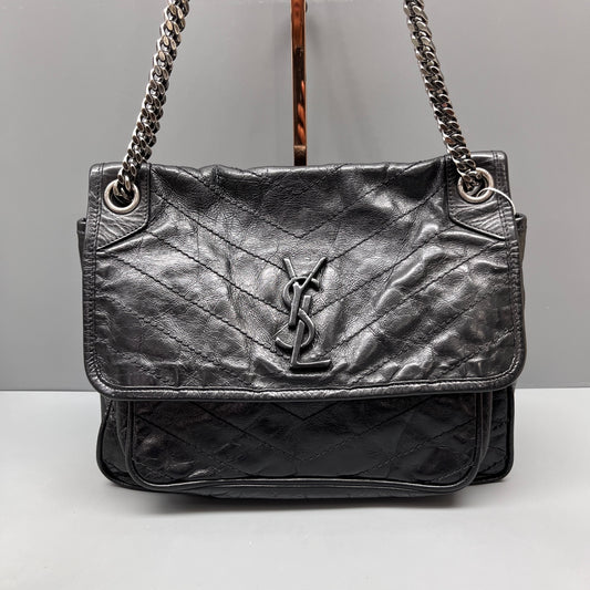 Saint Laurent - Niki - Leather - Black - (Medium)