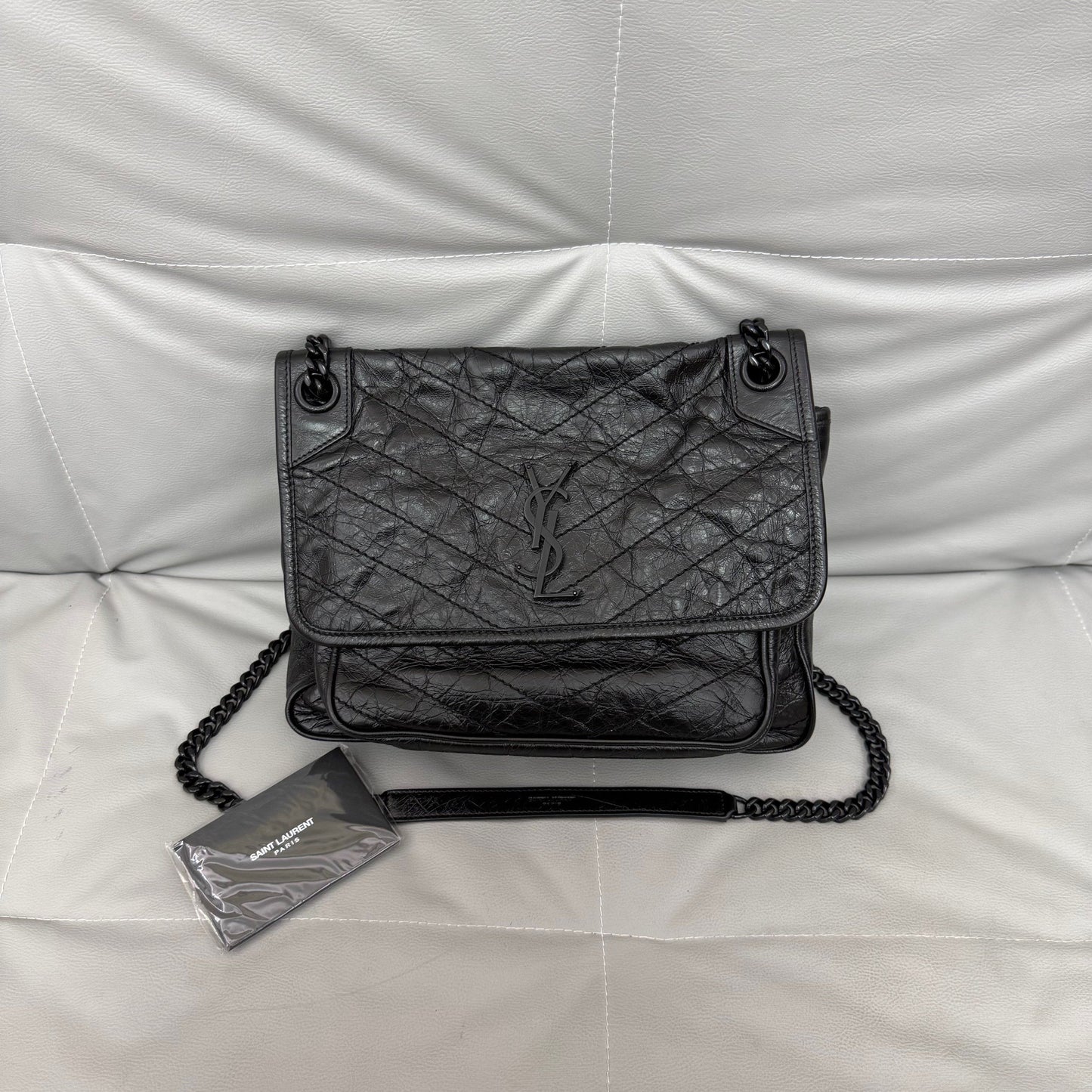 Saint Laurent - Niki - Leather - Black - (medium)