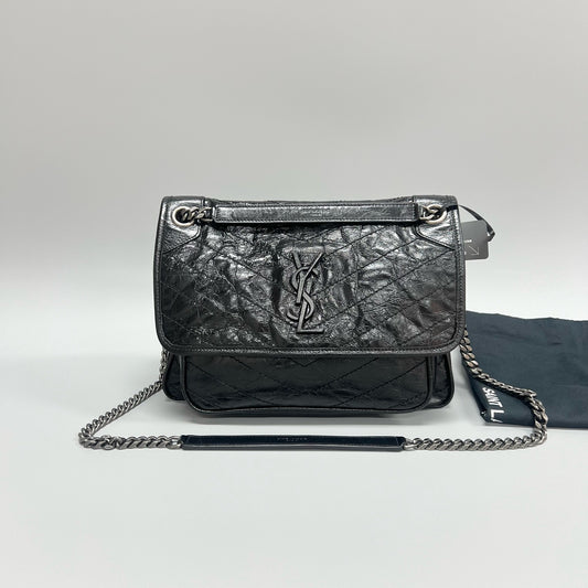 Saint Laurent - Niki - Leather - Black - (Medium)