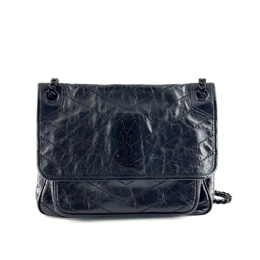 Saint Laurent - Niki - Leather - Black - (medium)