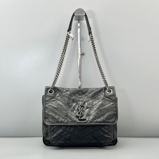 Saint Laurent - Niki - Leather - Black - (medium)