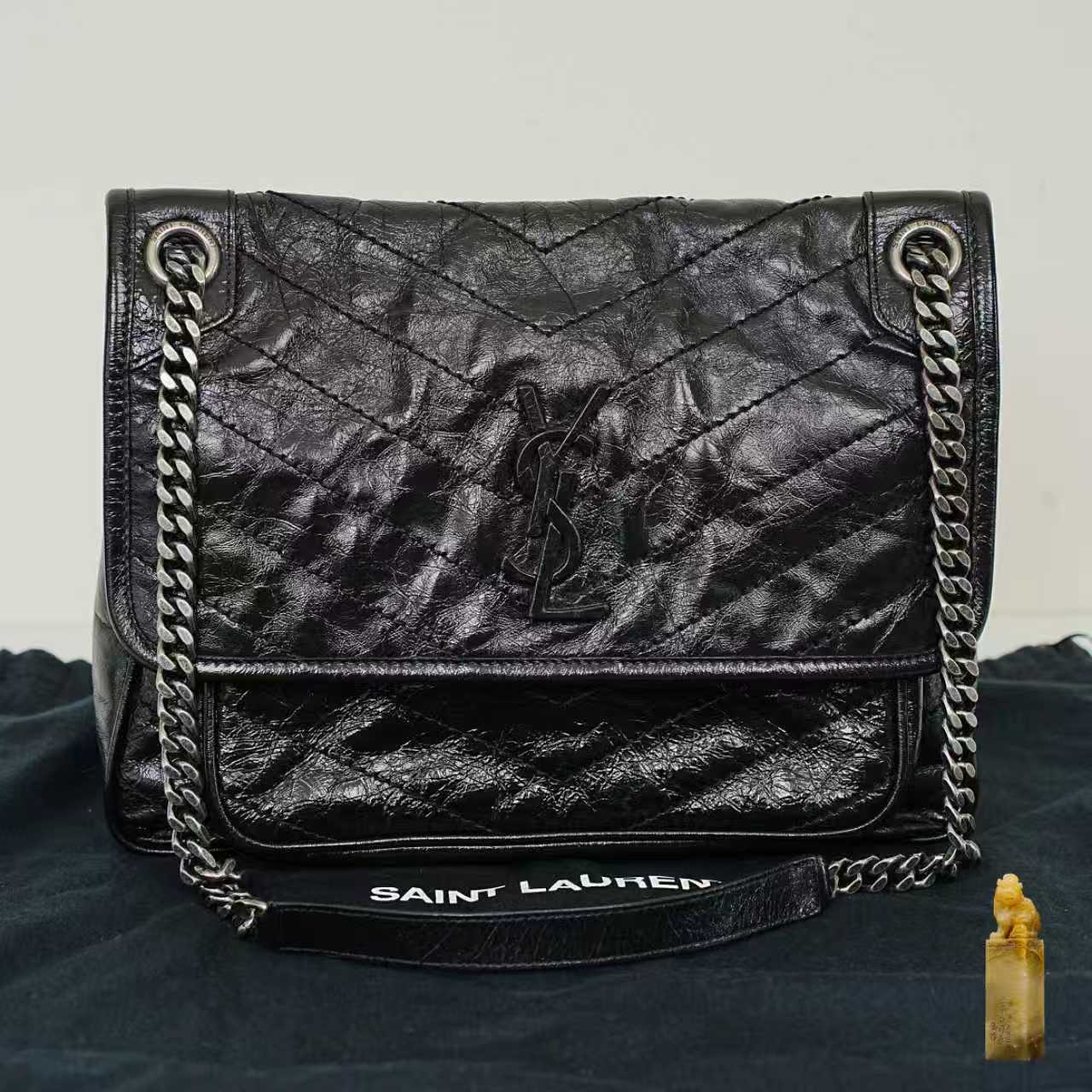 Saint Laurent - Niki - Leather - Black - (medium)