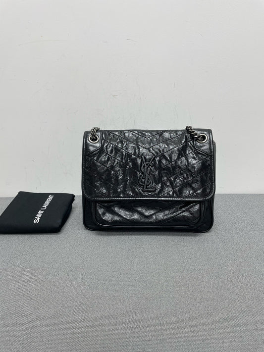 Saint Laurent - Niki - Leather - Black - (medium)