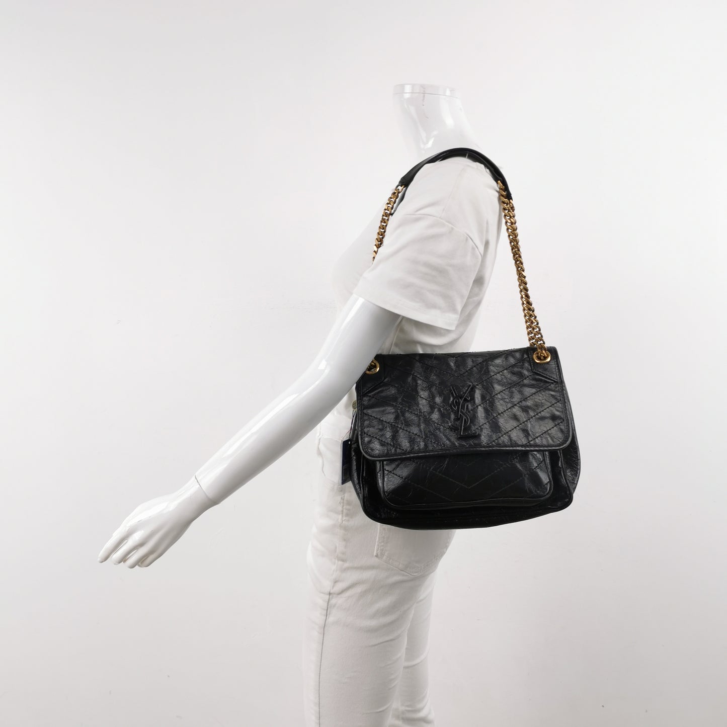 Saint Laurent - Niki - Leather - Black - (medium)