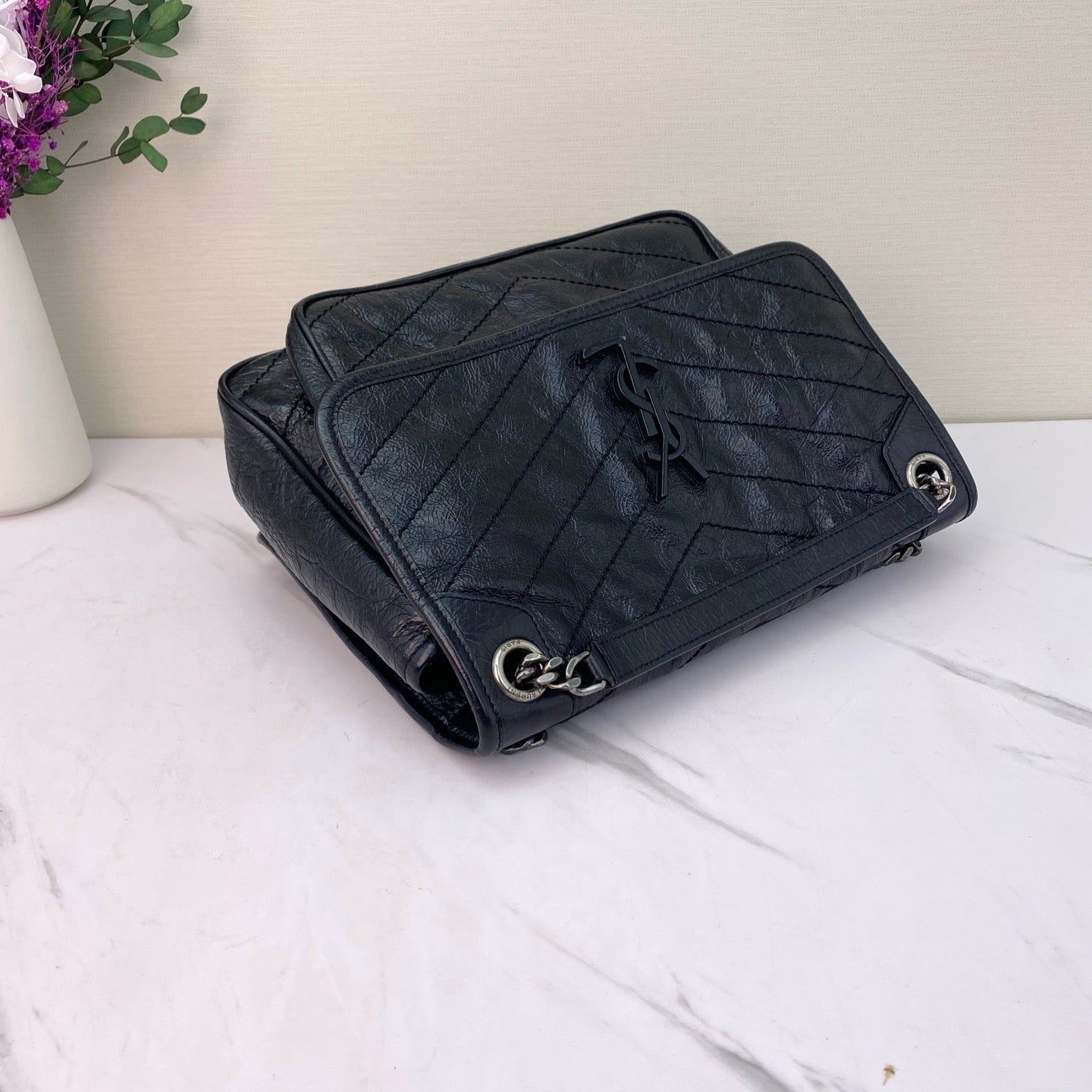 Saint Laurent - Niki - Leather - Black - (medium)