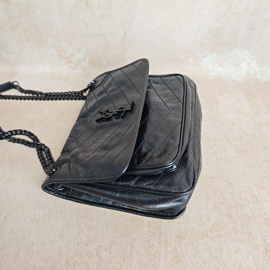Saint Laurent - Niki - Leather - Black - (medium)