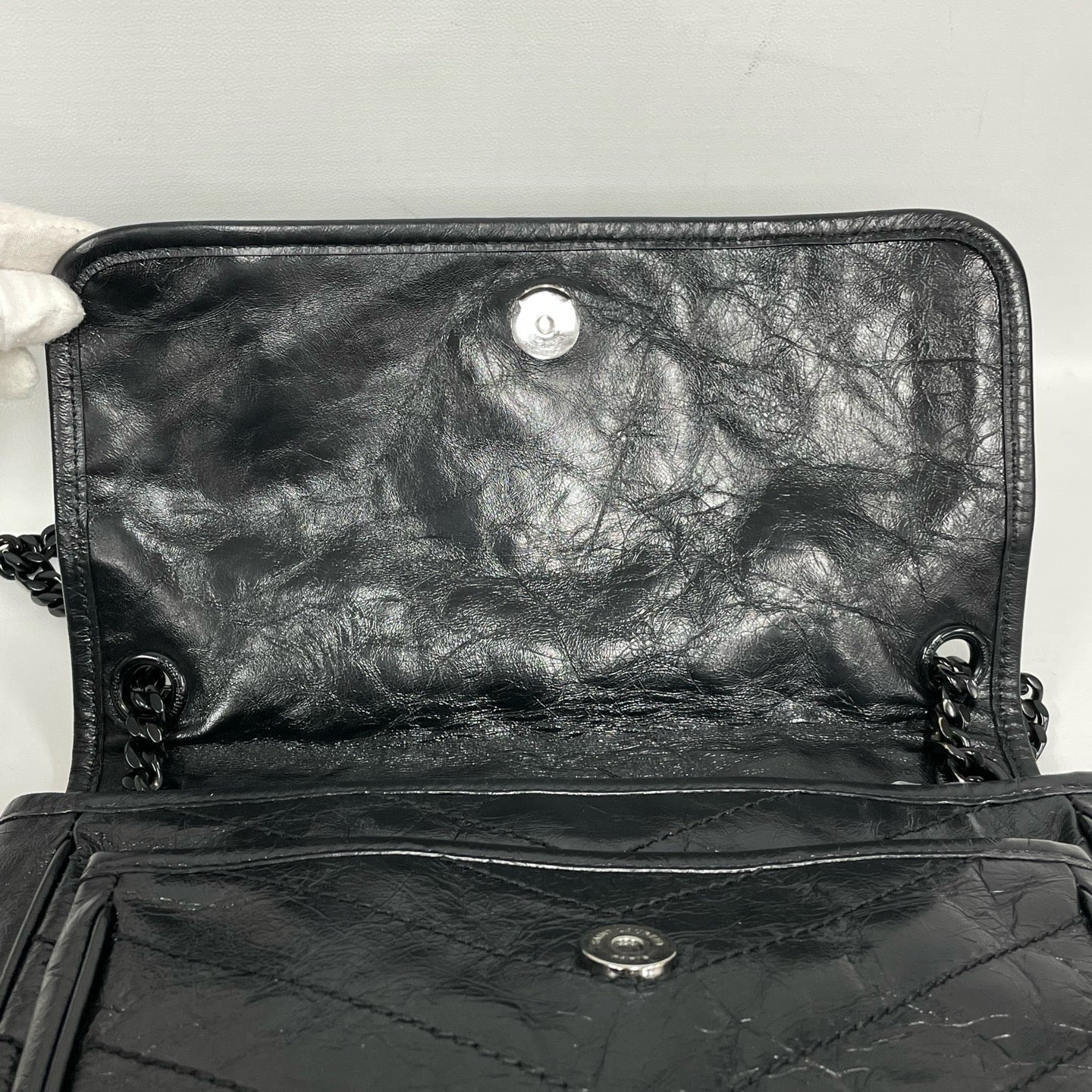 Saint Laurent - Niki - Leather - Black - (medium)