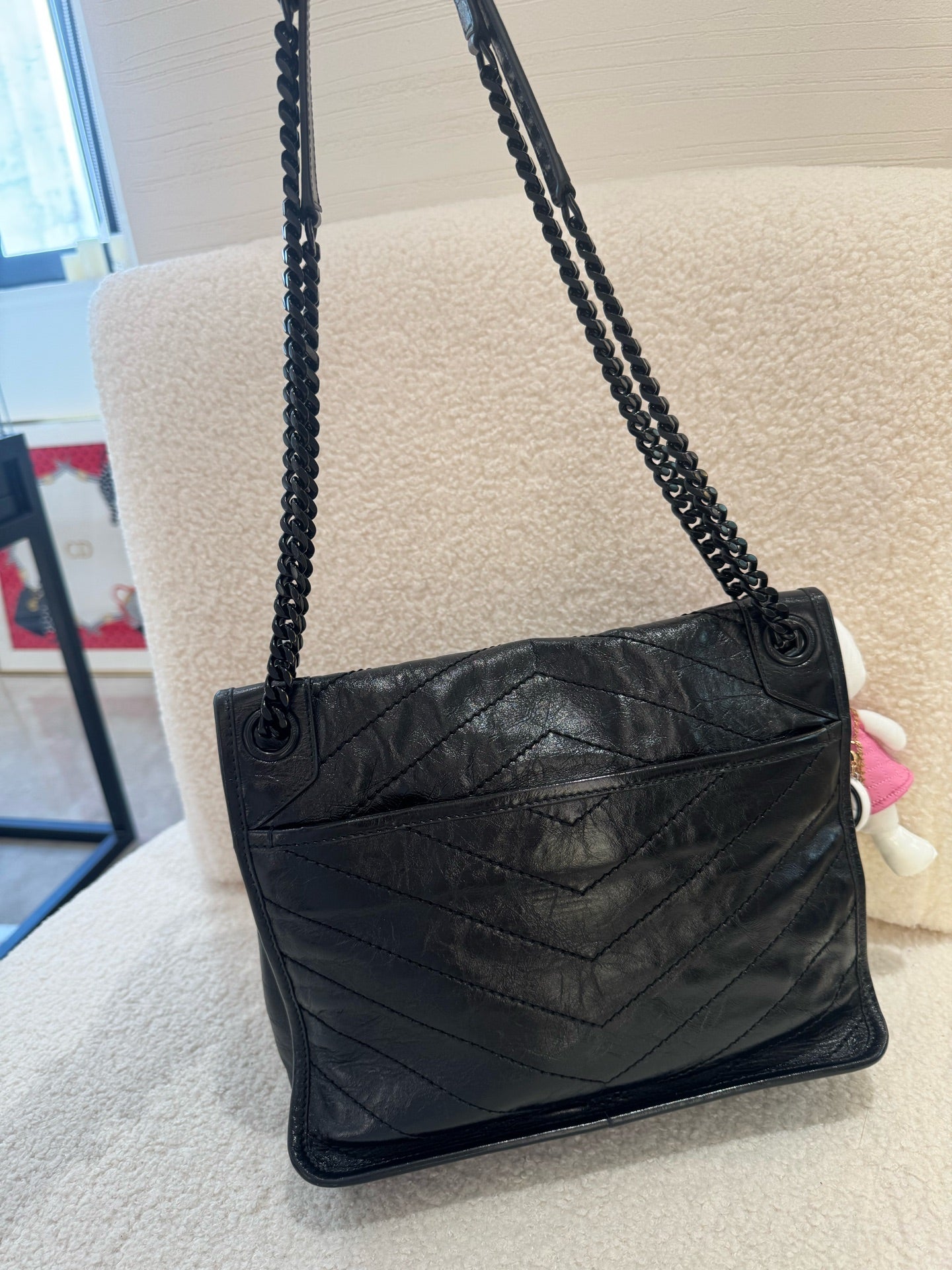 Saint Laurent - Niki - Leather - Black - (Medium)