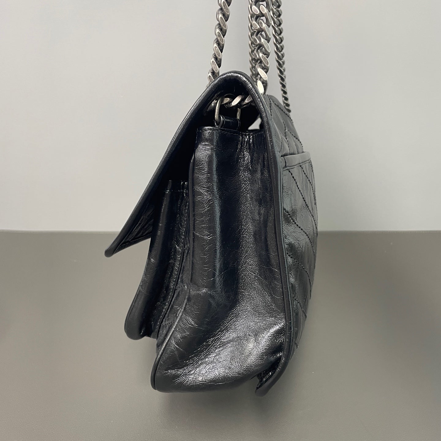 Saint Laurent - Niki - Leather - Black - (medium)
