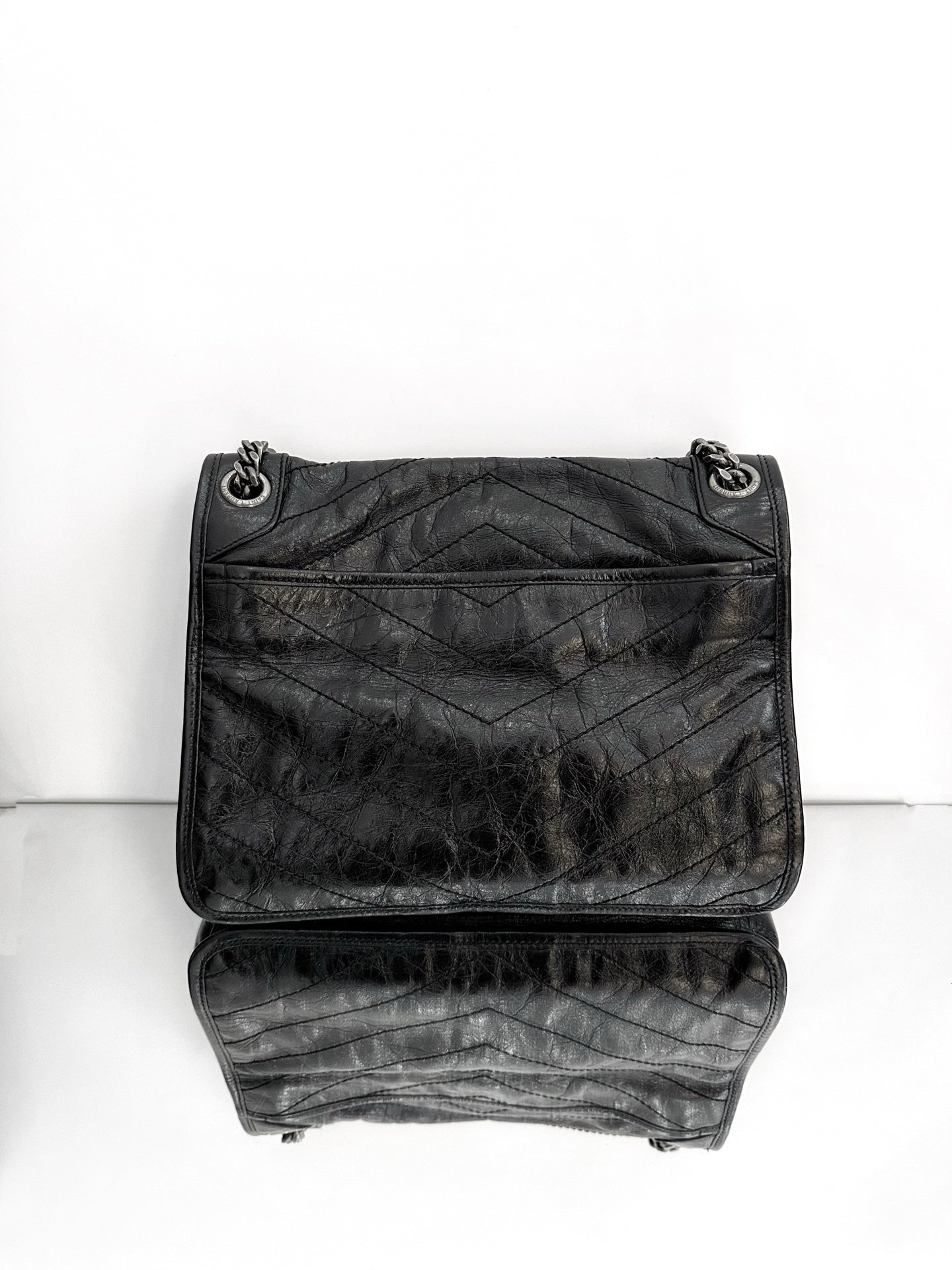 Saint Laurent - Niki - Leather - Black - (medium)