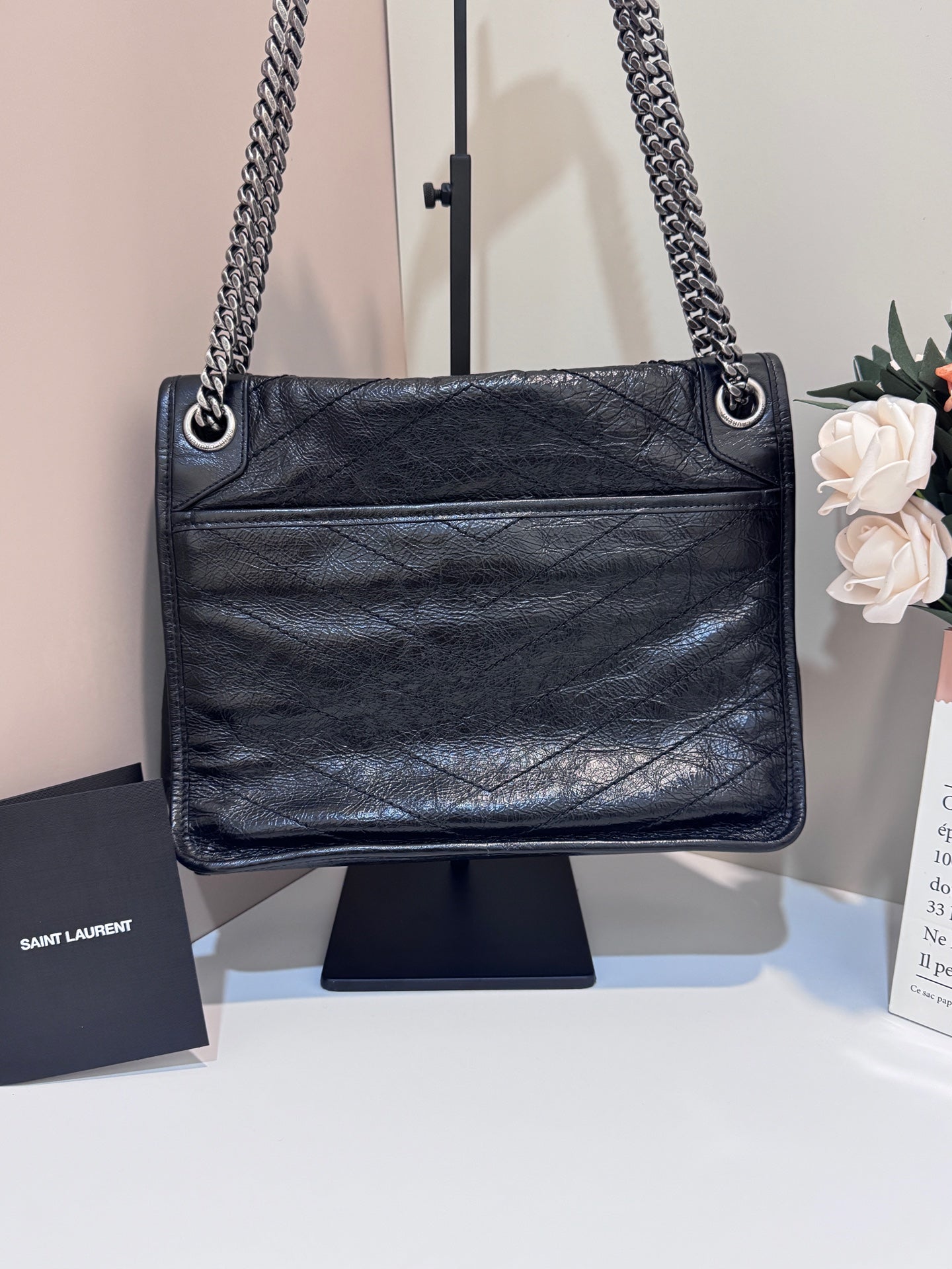 Saint Laurent - Niki - Leather - Black - (medium)