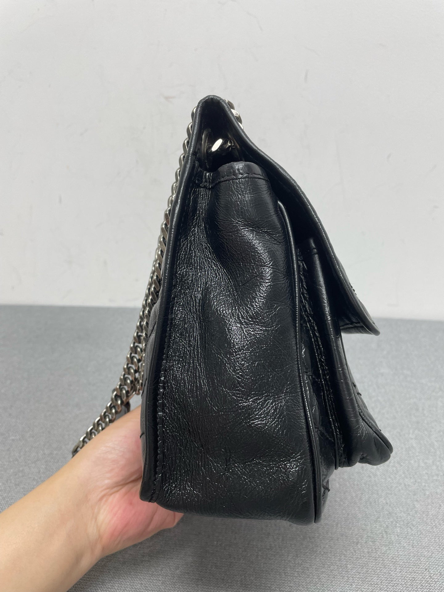 Saint Laurent - Niki - Leather - Black - (medium)