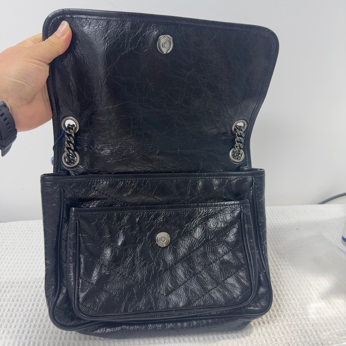 Saint Laurent - Niki - Leather - Black - (medium)