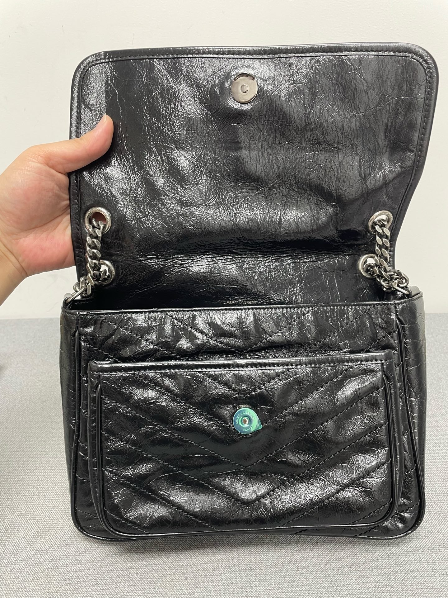 Saint Laurent - Niki - Leather - Black - (medium)
