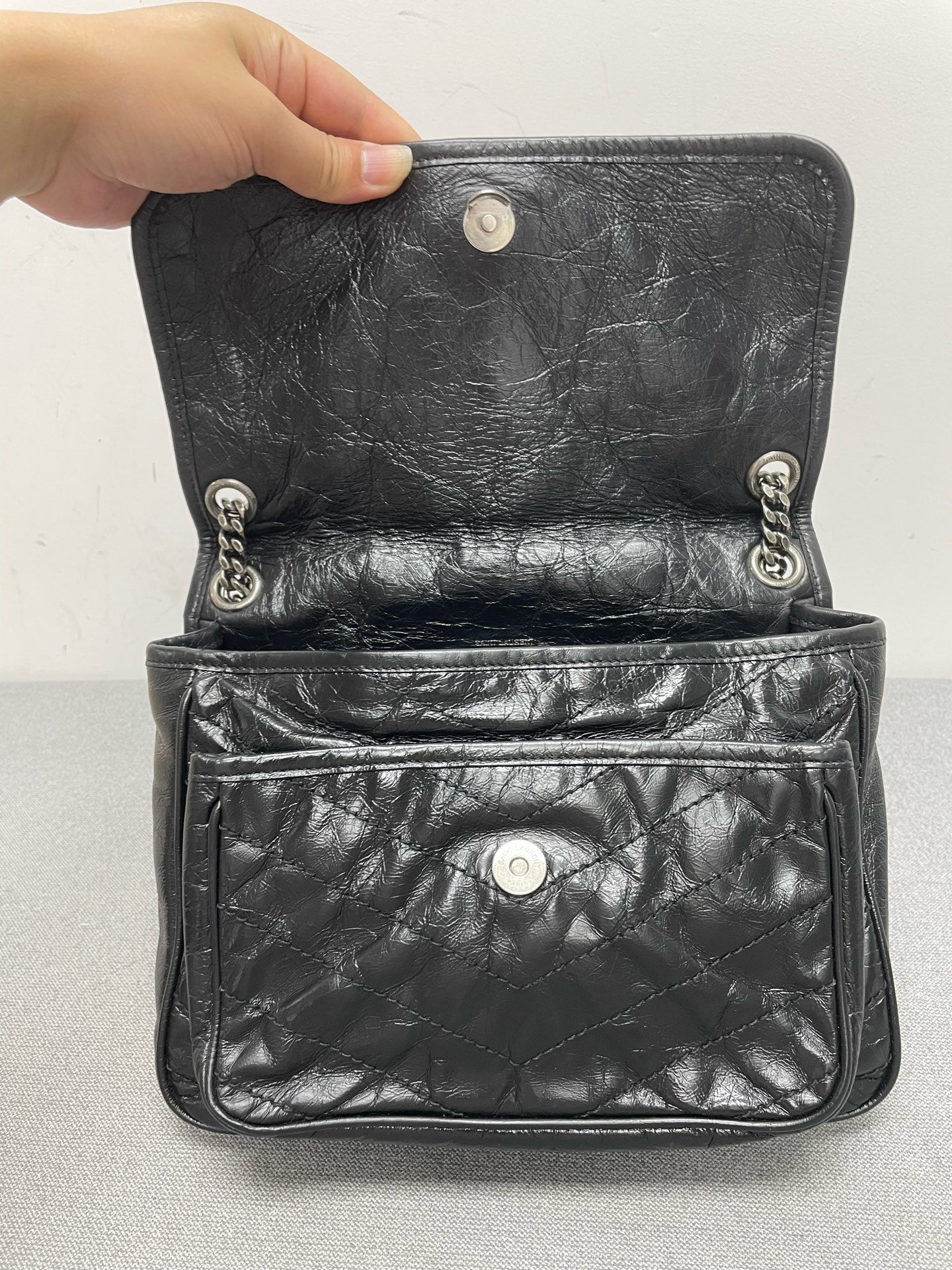 Saint Laurent - Niki - Leather - Black - (medium)