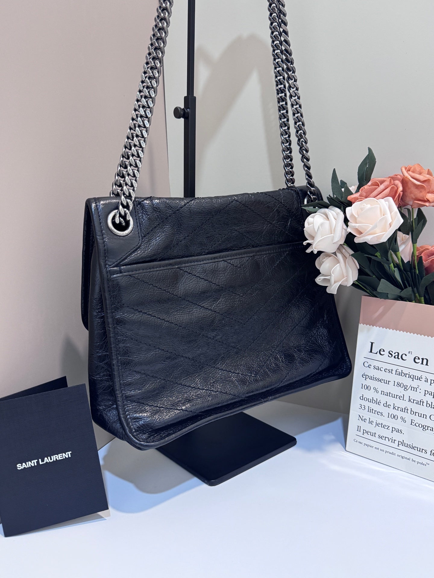 Saint Laurent - Niki - Leather - Black - (medium)
